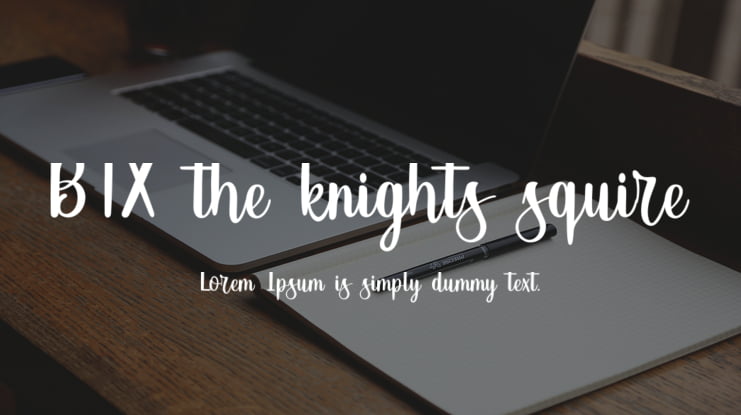 BTX-the-knights-squire Font