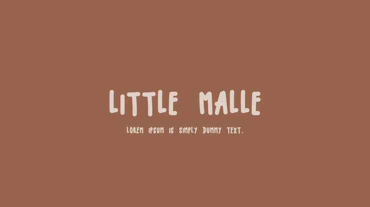LITTLE MALLE Font
