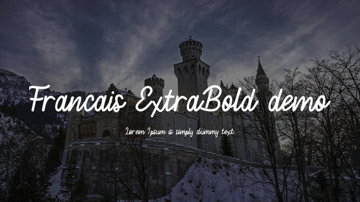 Francais ExtraBold demo Font Family