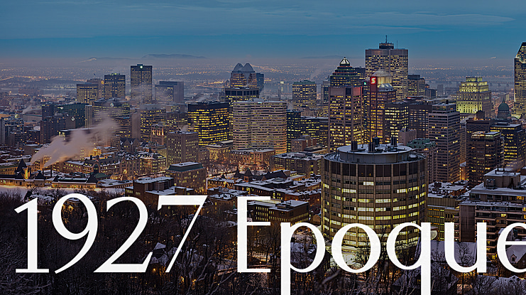 1927 Epoque Font