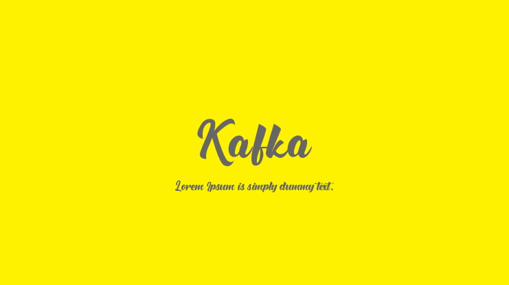 Kafka Font
