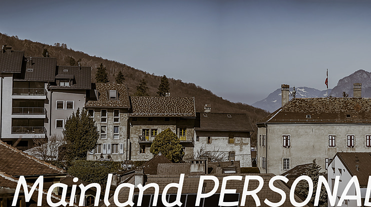 Mainland PERSONAL Font Family