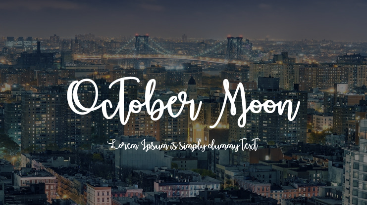 October Moon Font Family