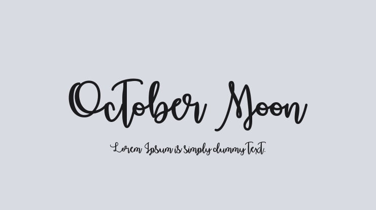 October Moon Font Family