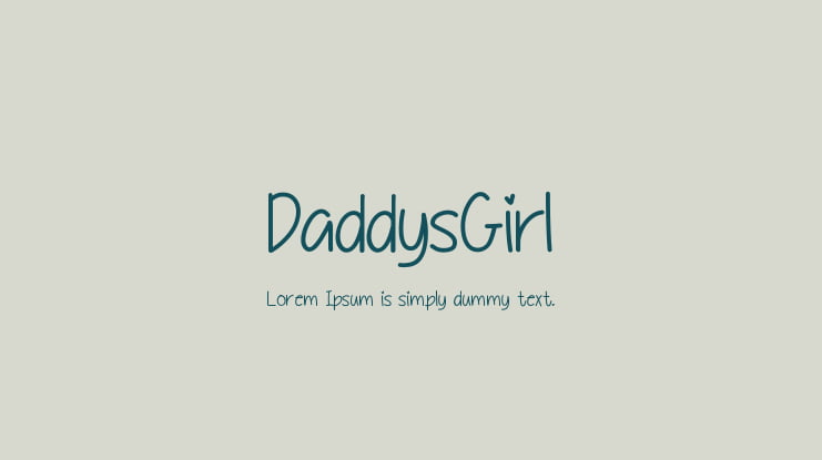 DaddysGirl Font