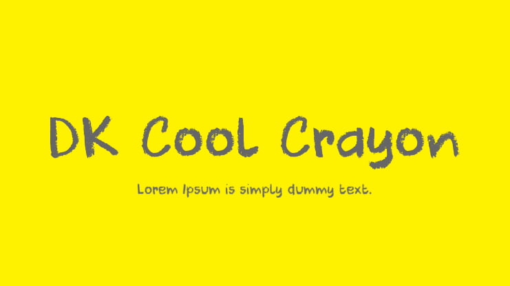 DK Cool Crayon Font