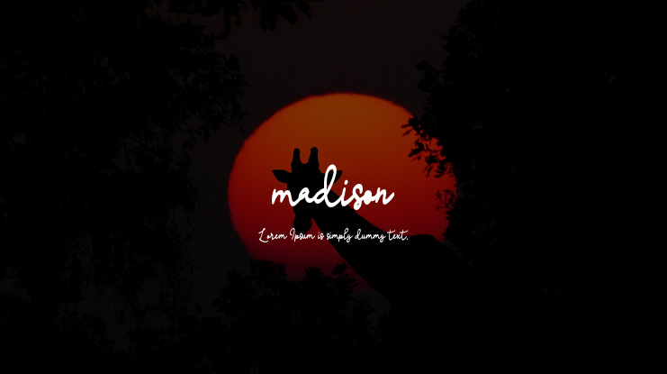 madison Font Family