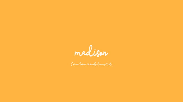 madison Font Family