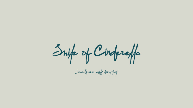 Smile of Cinderella Font