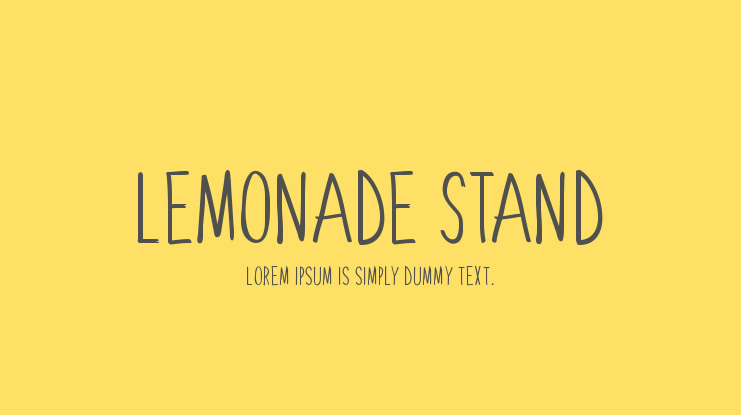 Lemonade Stand Font