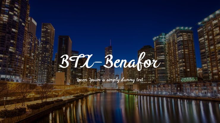 BTX-Benafor Font
