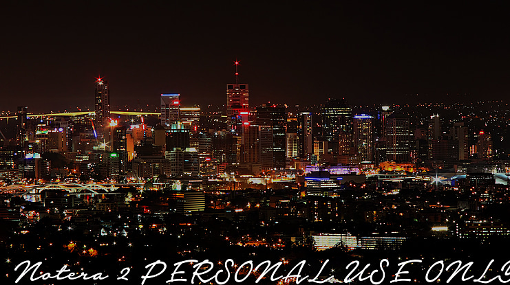 Notera 2 PERSONAL USE ONLY Font Family