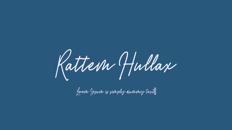 Rattem Hullax Font