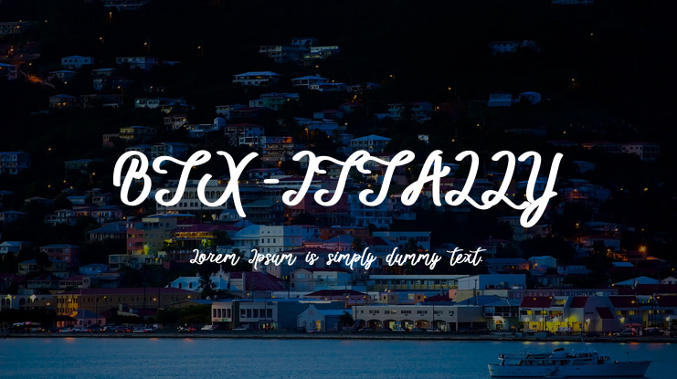 BTX-ITTALLY Font