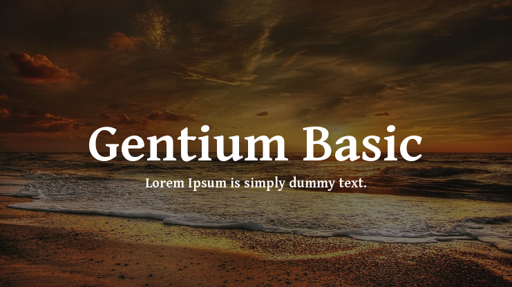 Gentium Basic Font Family