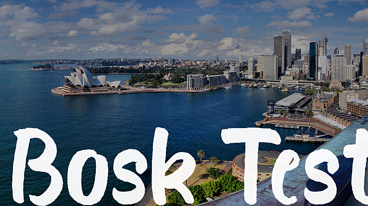 Bosk Test Font Family