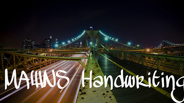MAWNS Handwriting Font