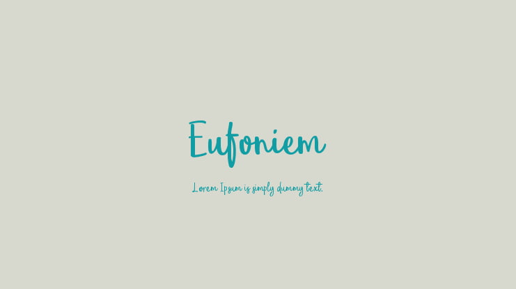 Eufoniem Font Family