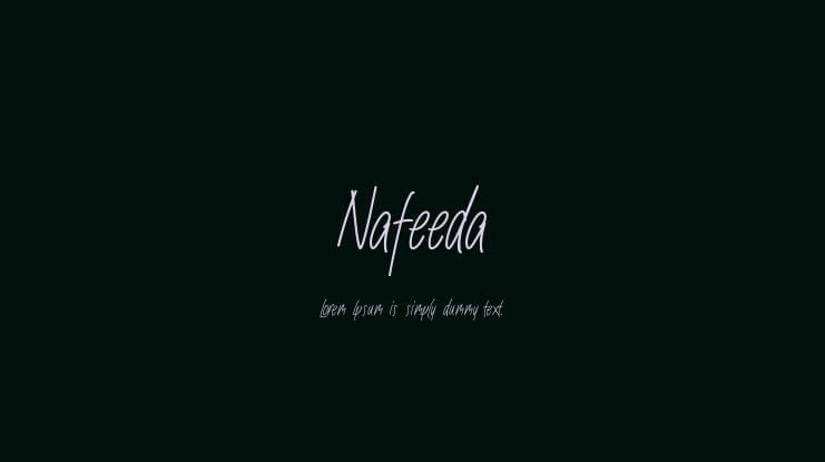 Nafeeda Font