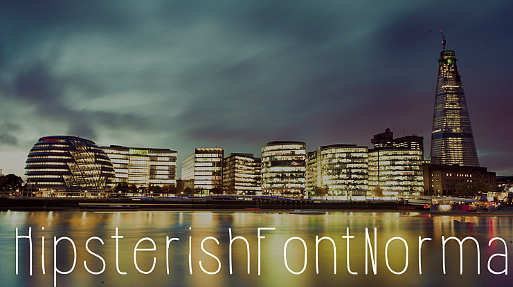 HipsterishFontNormal Font