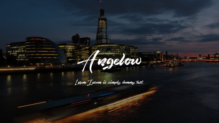 Angelow Font Family