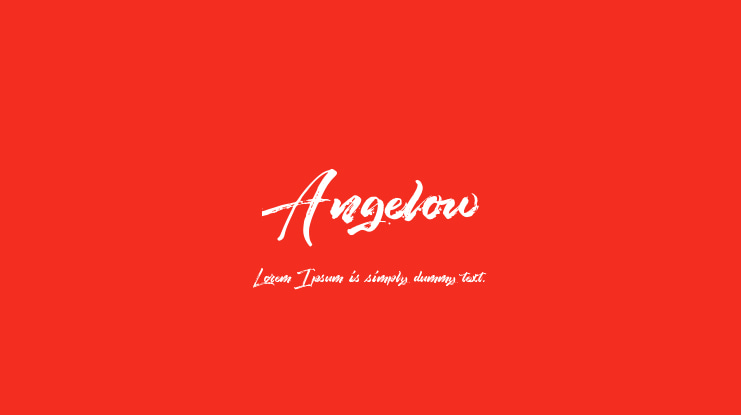 Angelow Font Family