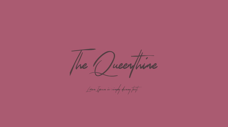 The Queenthine Font