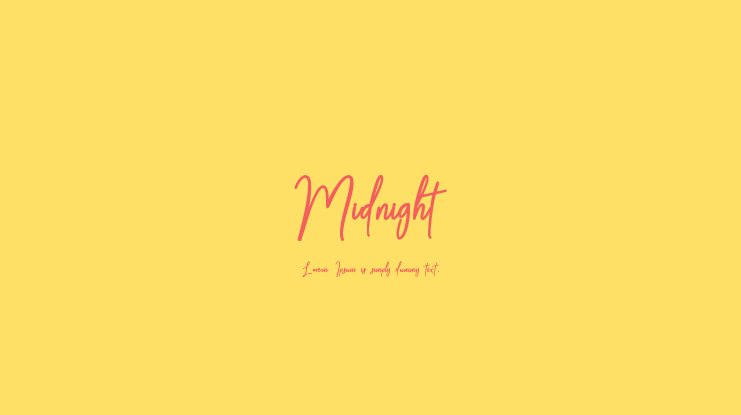 Midnight Font Family