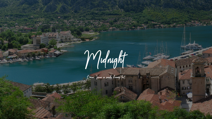 Midnight Font Family