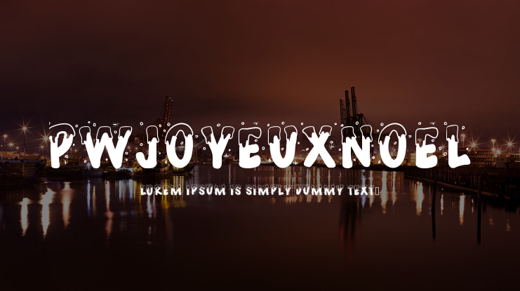 PWJoyeuxNoel Font