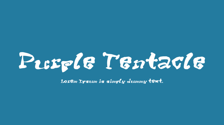 Purple Tentacle Font