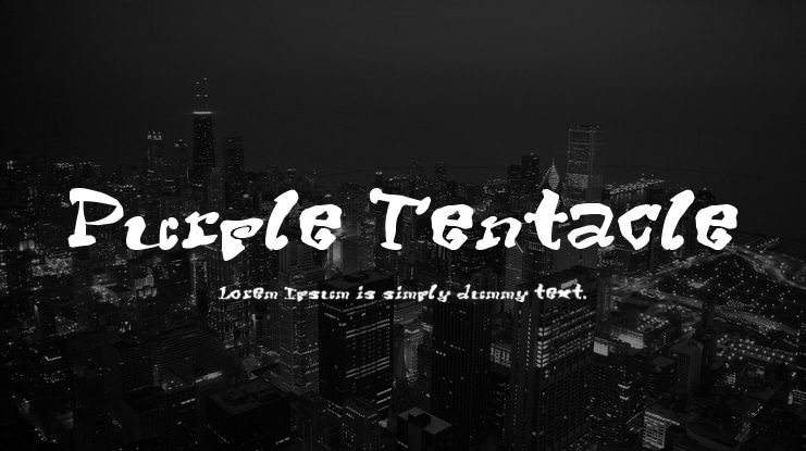 Purple Tentacle Font