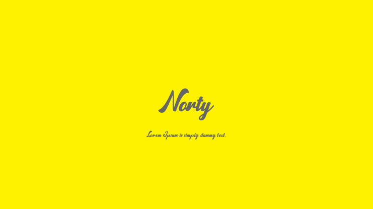 Norty Font Family