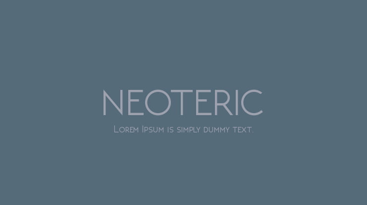 NEOTERIC Font Family