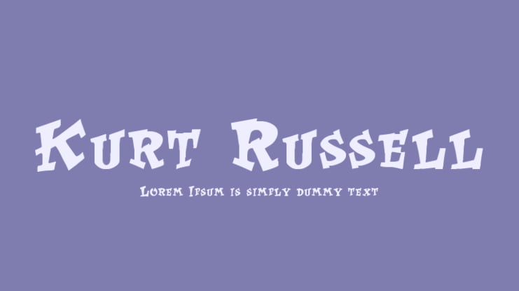 Kurt Russell Font