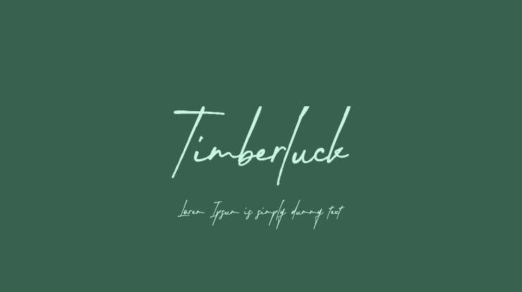 Timberluck Font