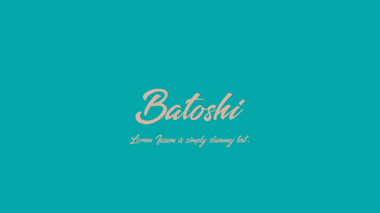 Batoshi Font