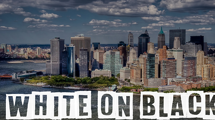 White On Black Font