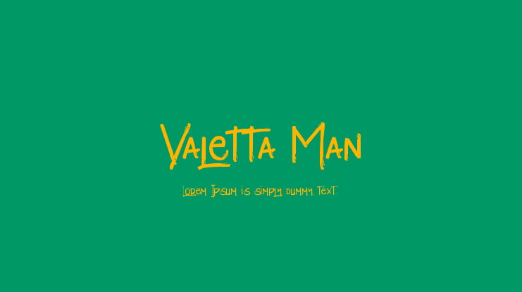 Valetta Man Font