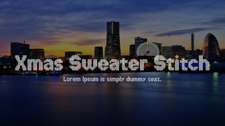Xmas Sweater Stitch Font