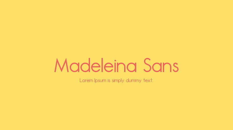 Madeleina Sans Font