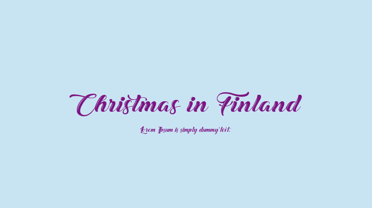Christmas in Finland Font