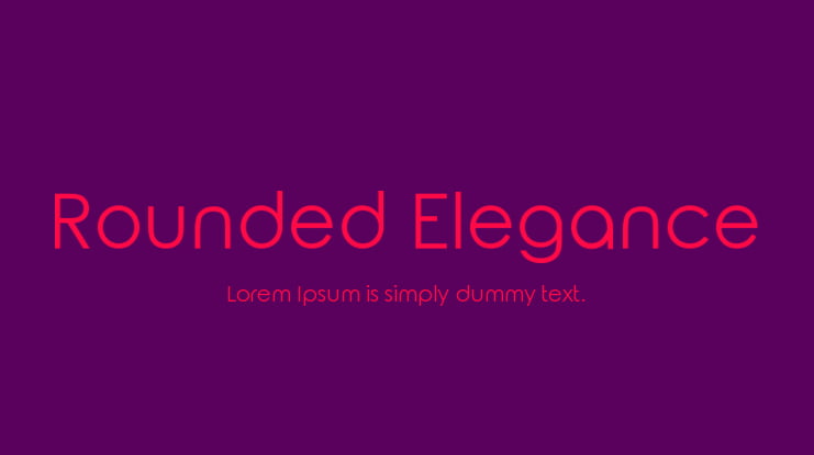 Rounded Elegance Font