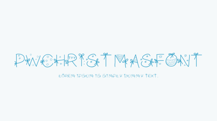 PWChristmasfont Font