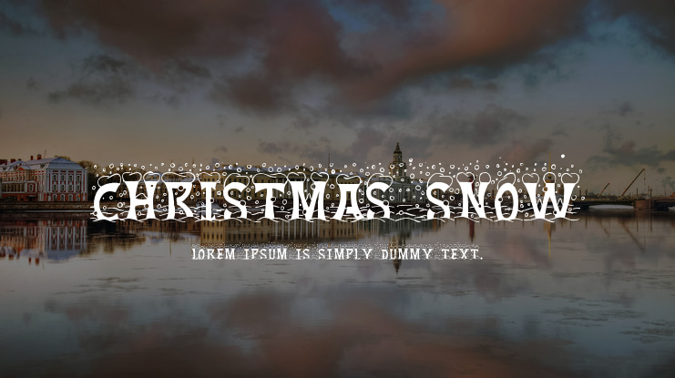 Christmas Snow Font