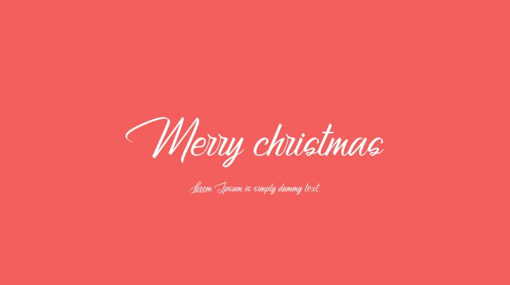 Merry christmas Font