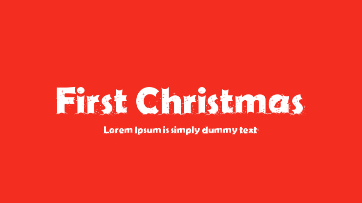 First Christmas Font