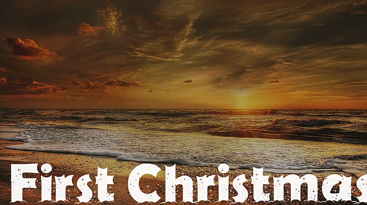 First Christmas Font