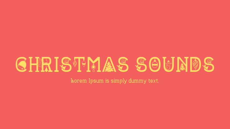 CHRISTMAS SOUNDS Font