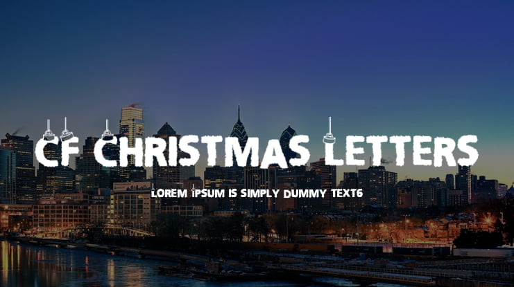 CF Christmas Letters Font